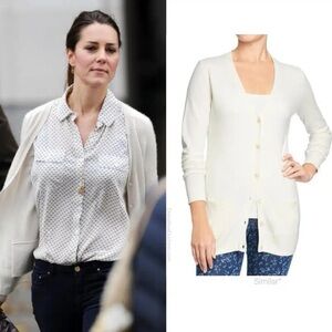 Zara Cream Cardigan Sweater ASO ROYAL